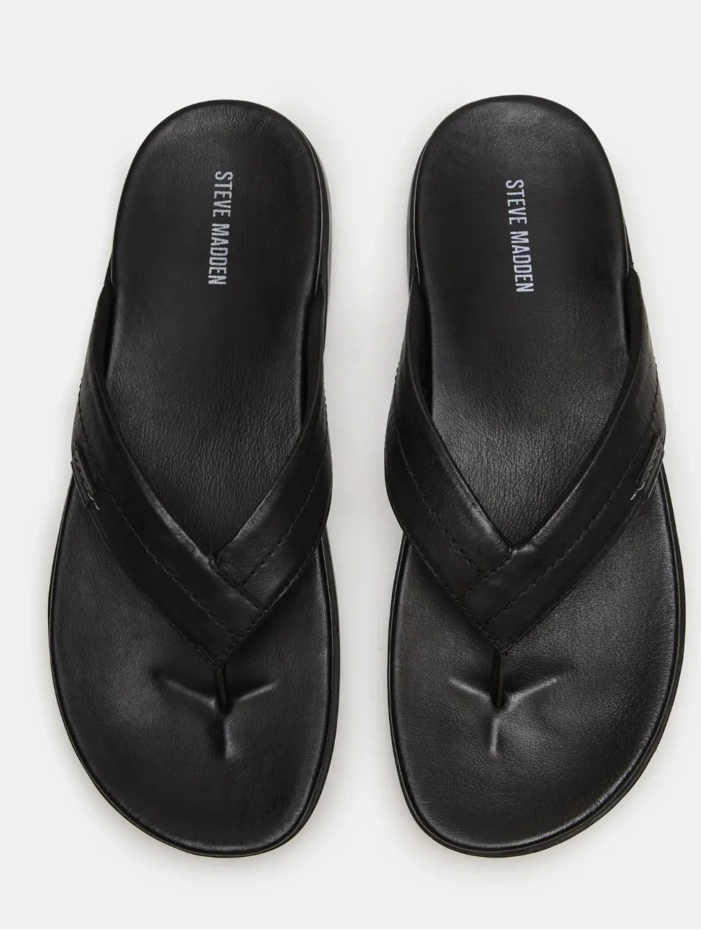 Steve Madden Emmett Leather Thong Slide Sandal Sz 9 NWOT